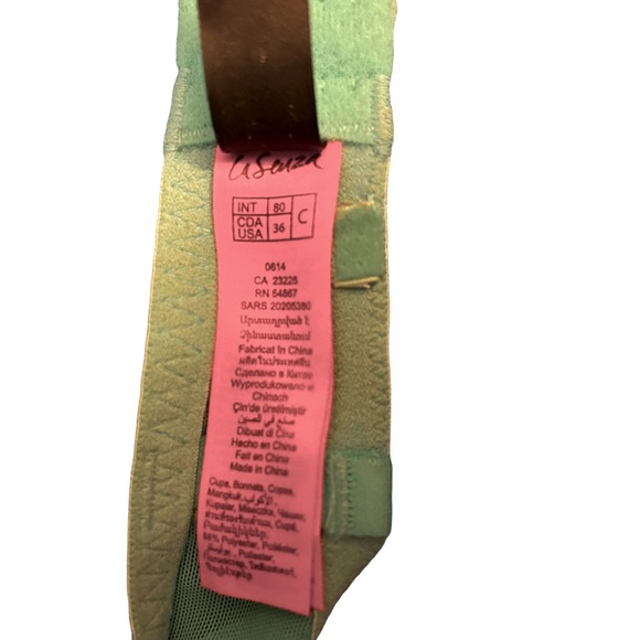 SOLD 36C la Senza Turquoise Padded Bra - Picture 4 of 5